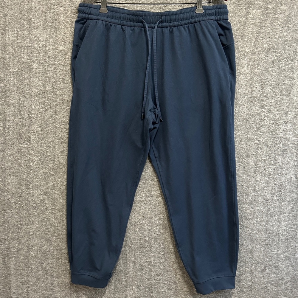 Lululemon Classic Fit Mid Rise Jogger Womens 14 Blue Athleisure Gym Soft LW5GCMS